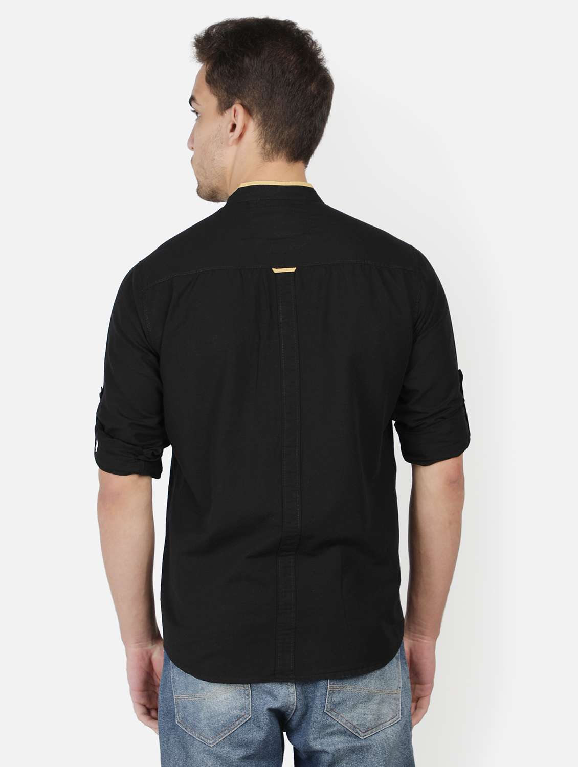 men solid long sleeve regular fit casual shirt - 22460945 -  Standard Image - 4