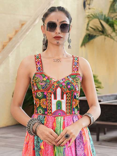 Buy denim kurtas for women anarkali in India @ Limeroad
