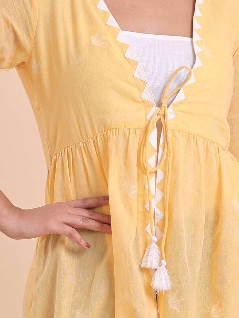 women yellow cotton sold  regular shrug - 22461091 -  Standard Image - 1