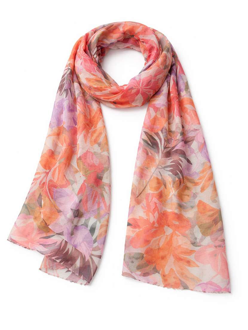 women floral printed scarf - 22461151 -  Standard Image - 1
