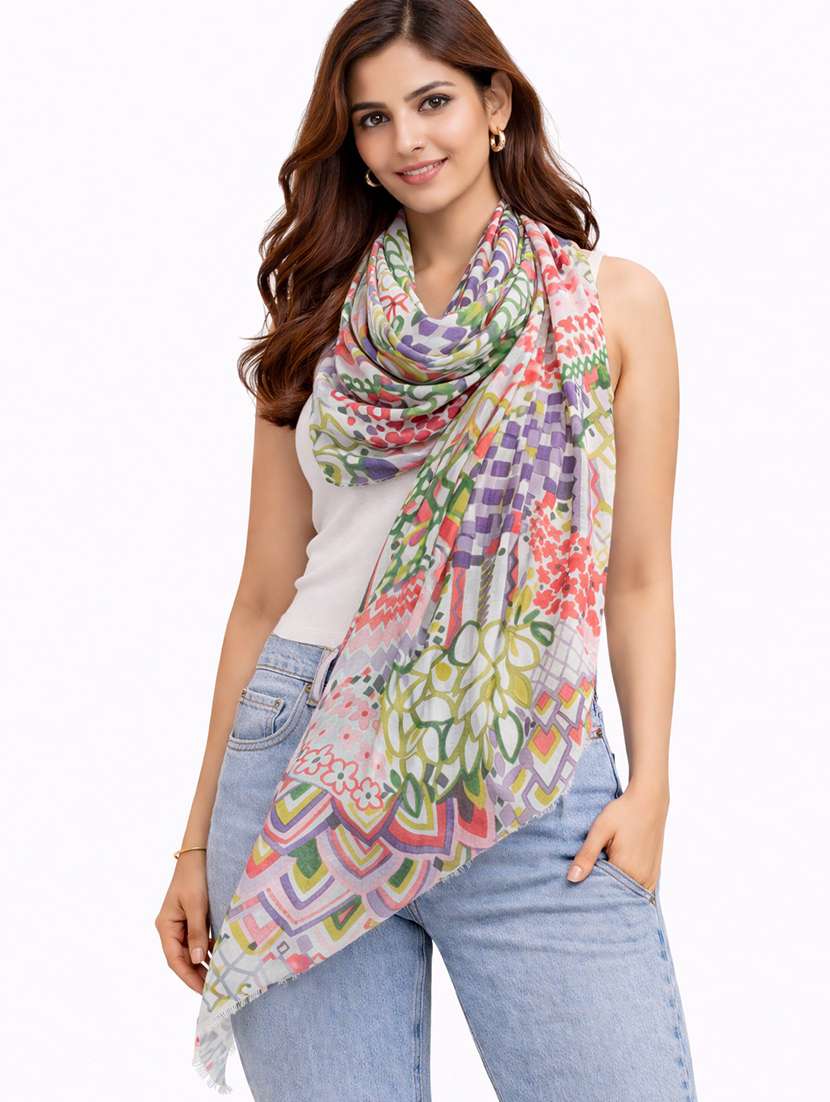 women printed scarf