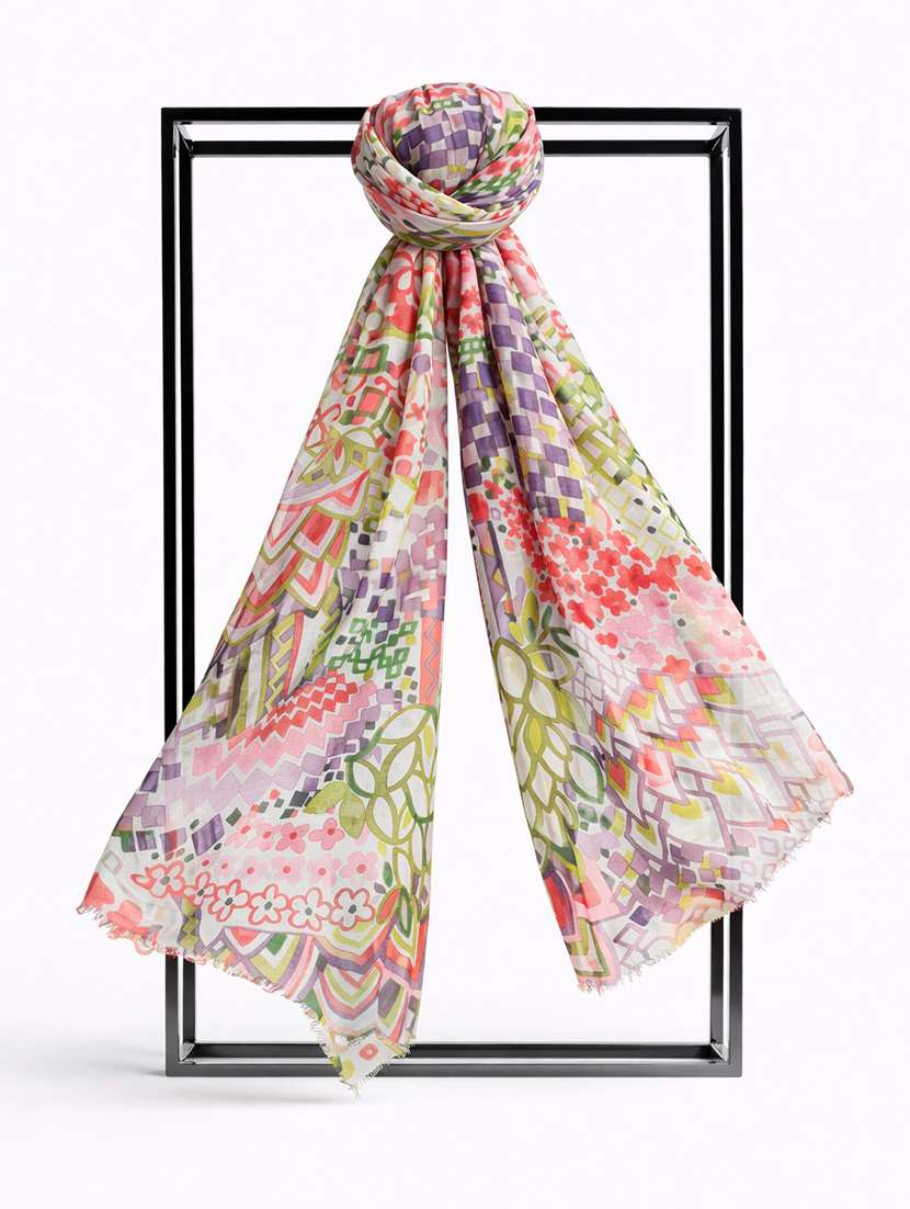 women printed scarf - 22461154 -  Standard Image - 1