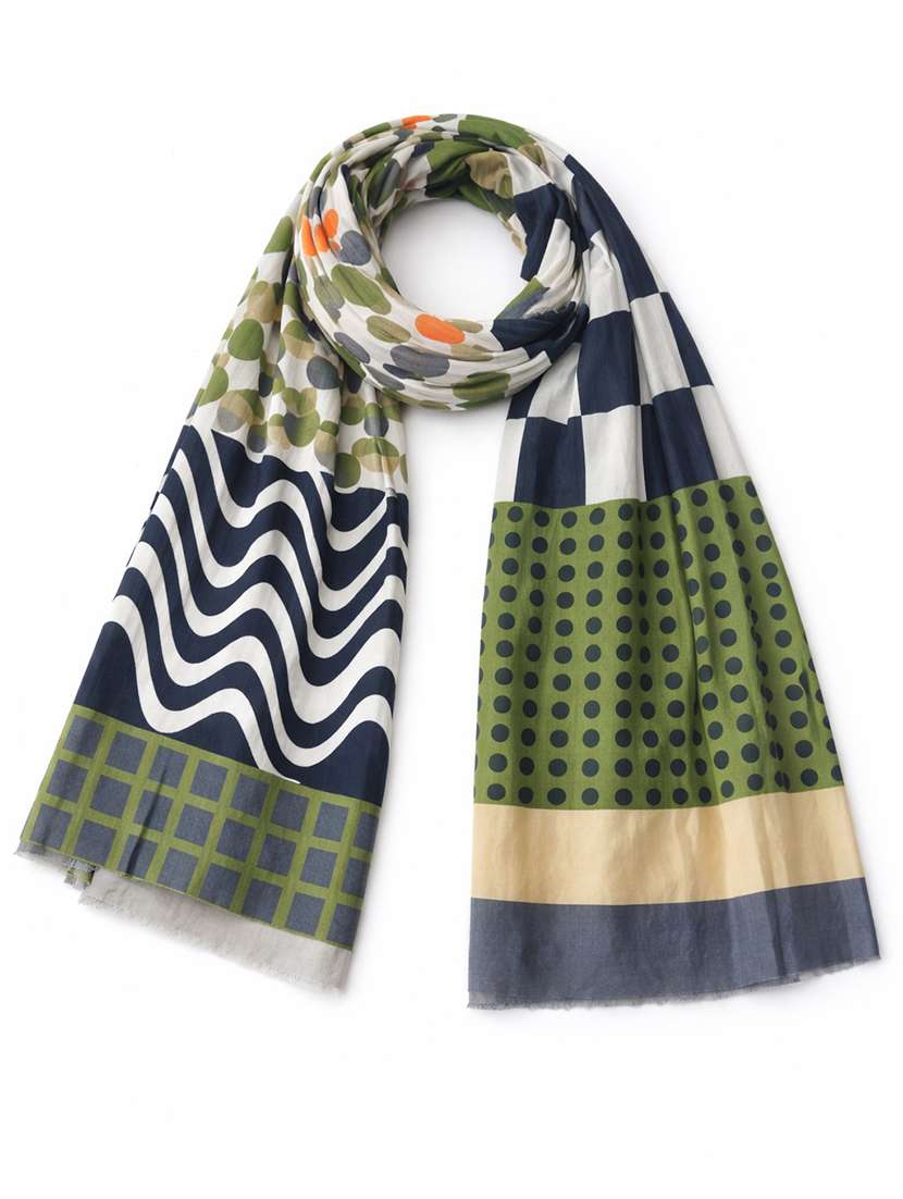 women geometric printed scarf - 22461166 -  Standard Image - 1