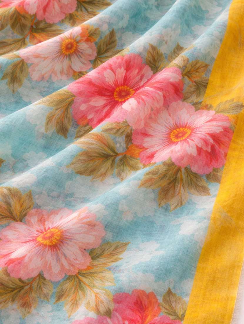 women floral printed scarf - 22461175 -  Standard Image - 4