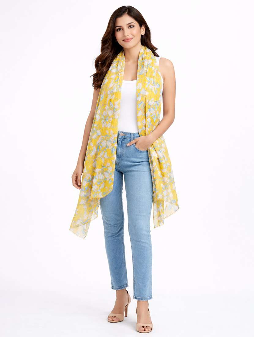 women floral printed scarf - 22461188 -  Standard Image - 1