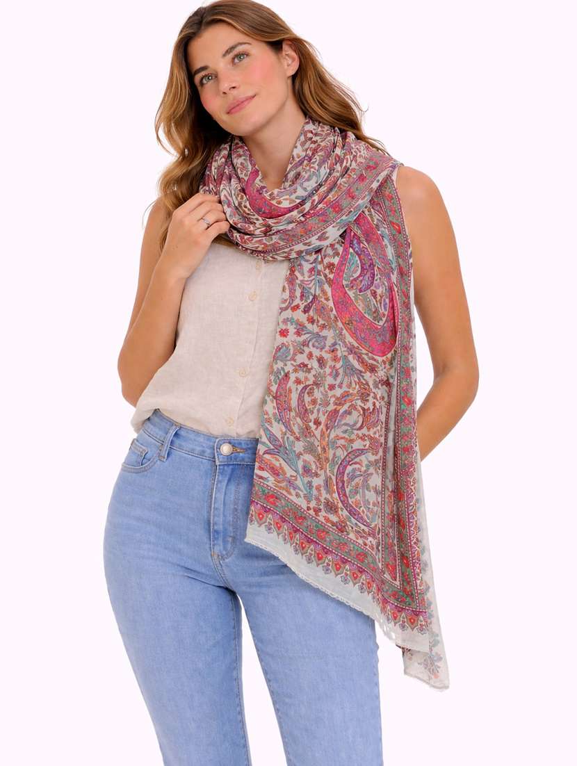 women printed scarf - 22461192 -  Standard Image - 1