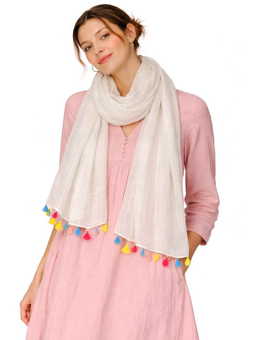 women solid scarf - 22461198 -  Standard Image - 1