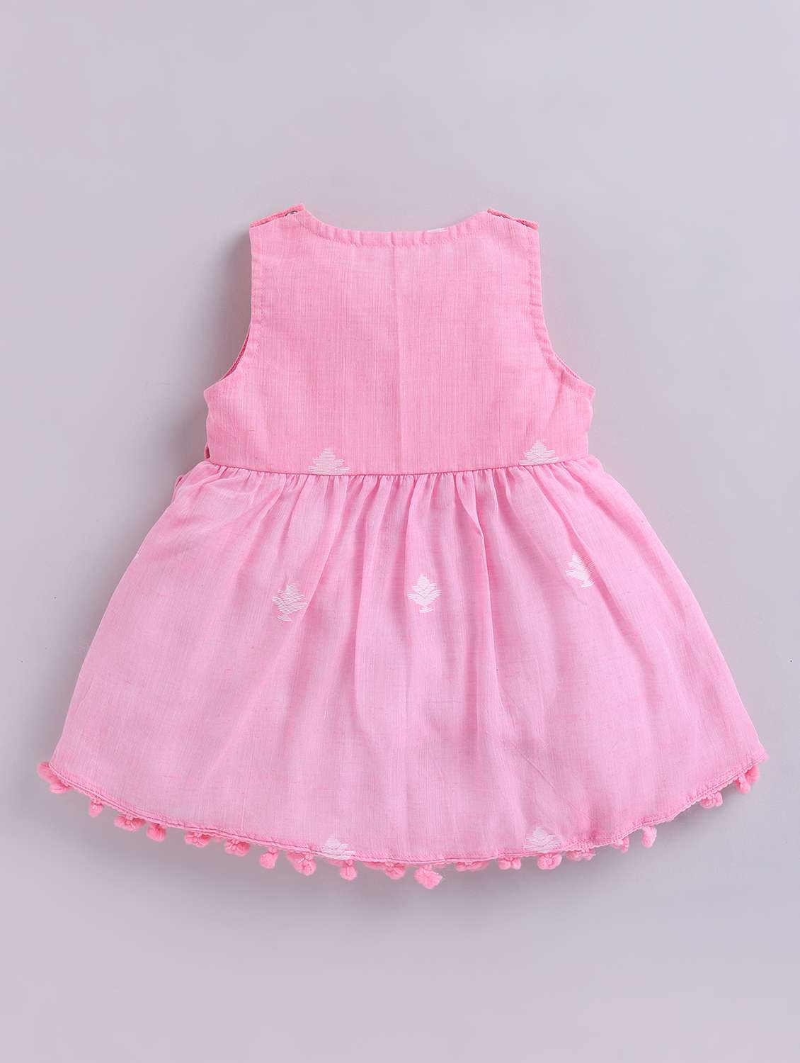 kids pink denim frock - 22461243 -  Standard Image - 1