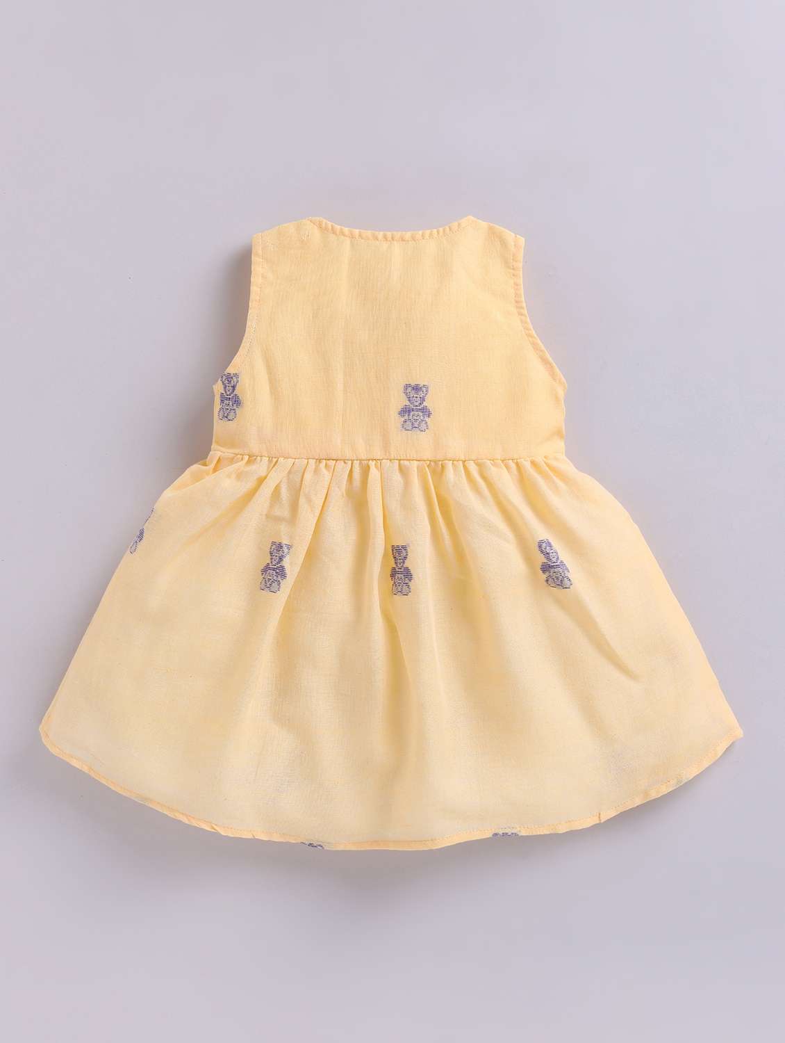kids white denim frock - 22461244 -  Standard Image - 1