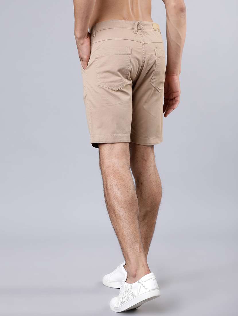 men solid mid rise regular fit shorts - 22462179 -  Standard Image - 4