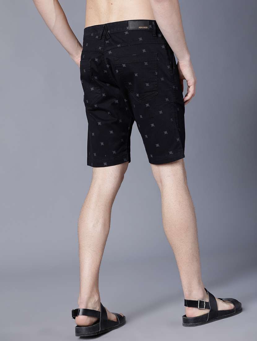 men printed mid rise regular fit shorts - 22462180 -  Standard Image - 4