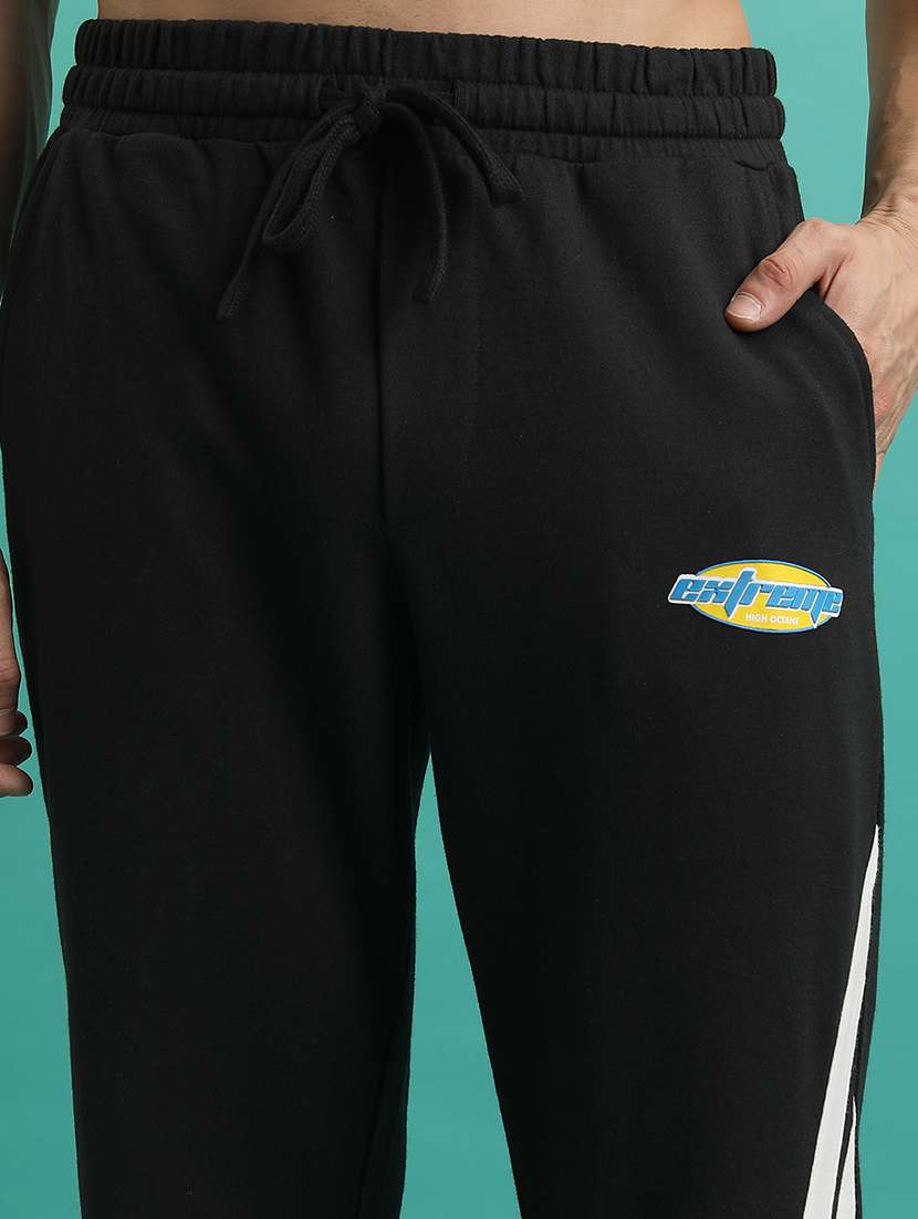 men side taped mid rise full length track pant - 22462205 -  Standard Image - 1