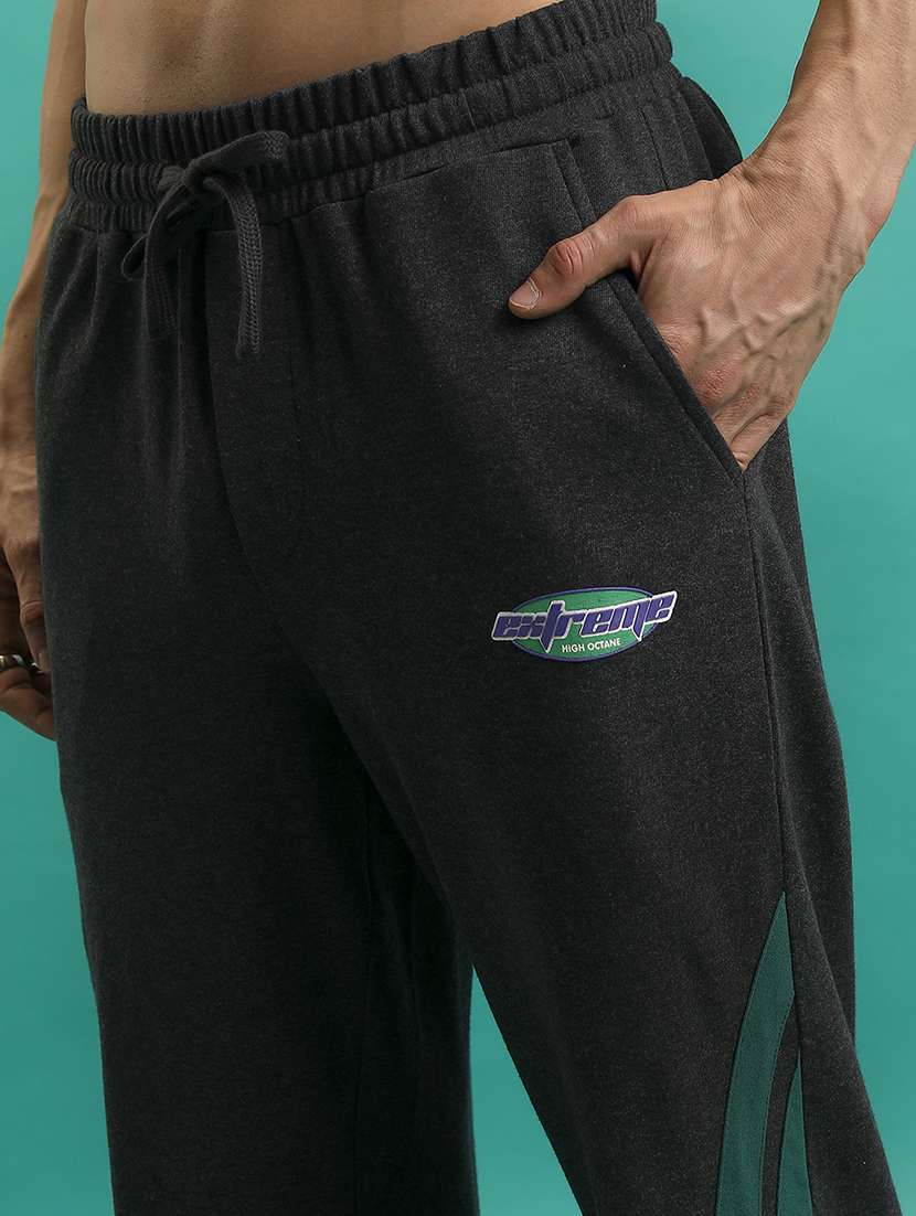 men side taped mid rise full length track pant - 22462206 -  Standard Image - 1
