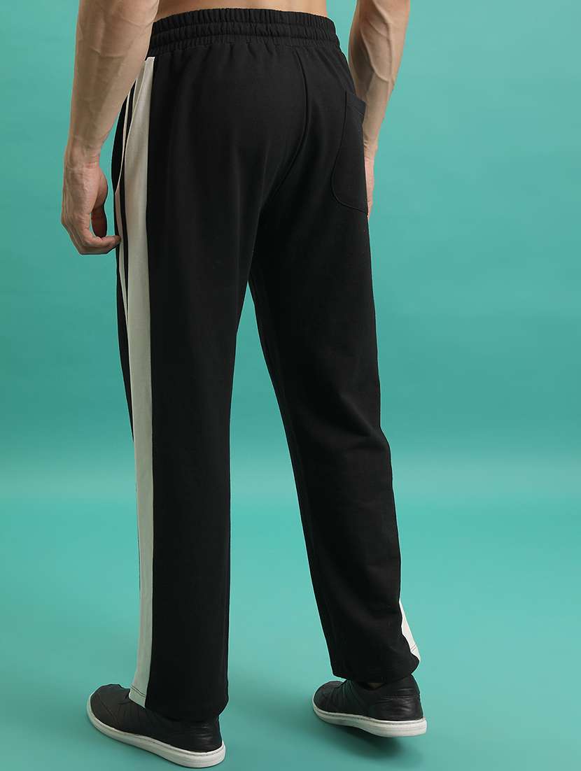 men side taped mid rise full length track pant - 22462207 -  Standard Image - 4