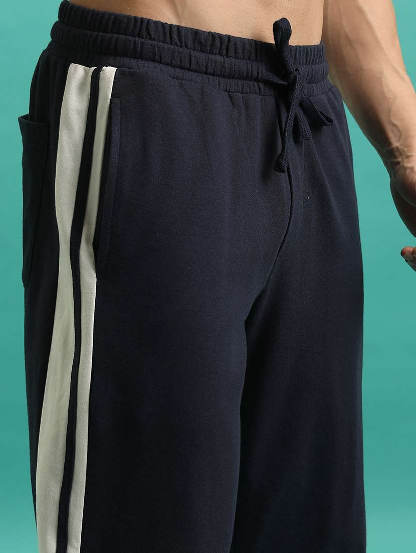 men side taped mid rise full length track pant - 22462208 -  Standard Image - 1