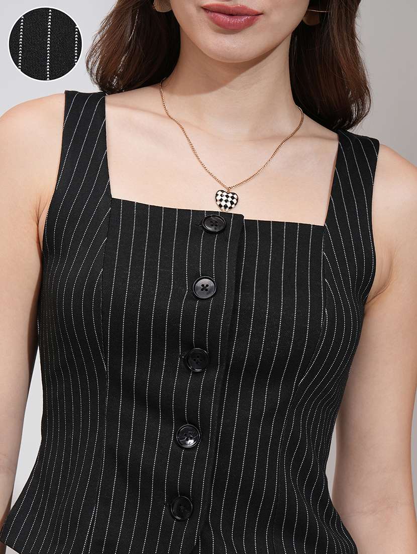 women striped top and skirt co-ord set - 22462218 -  Standard Image - 4