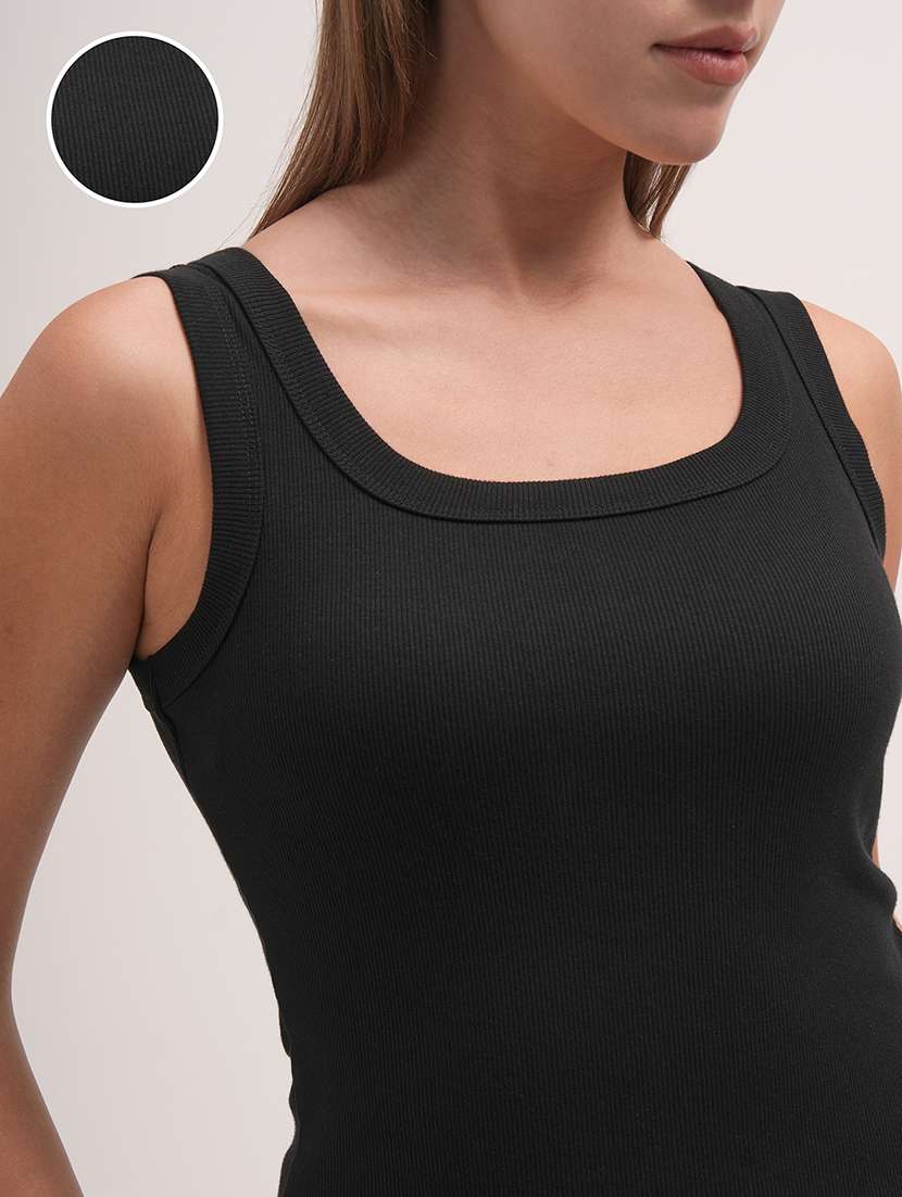 women solid sleeveless tank top - 22462285 -  Standard Image - 1