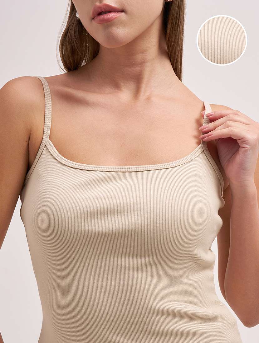 women solid sleeveless tank top - 22462303 -  Standard Image - 1