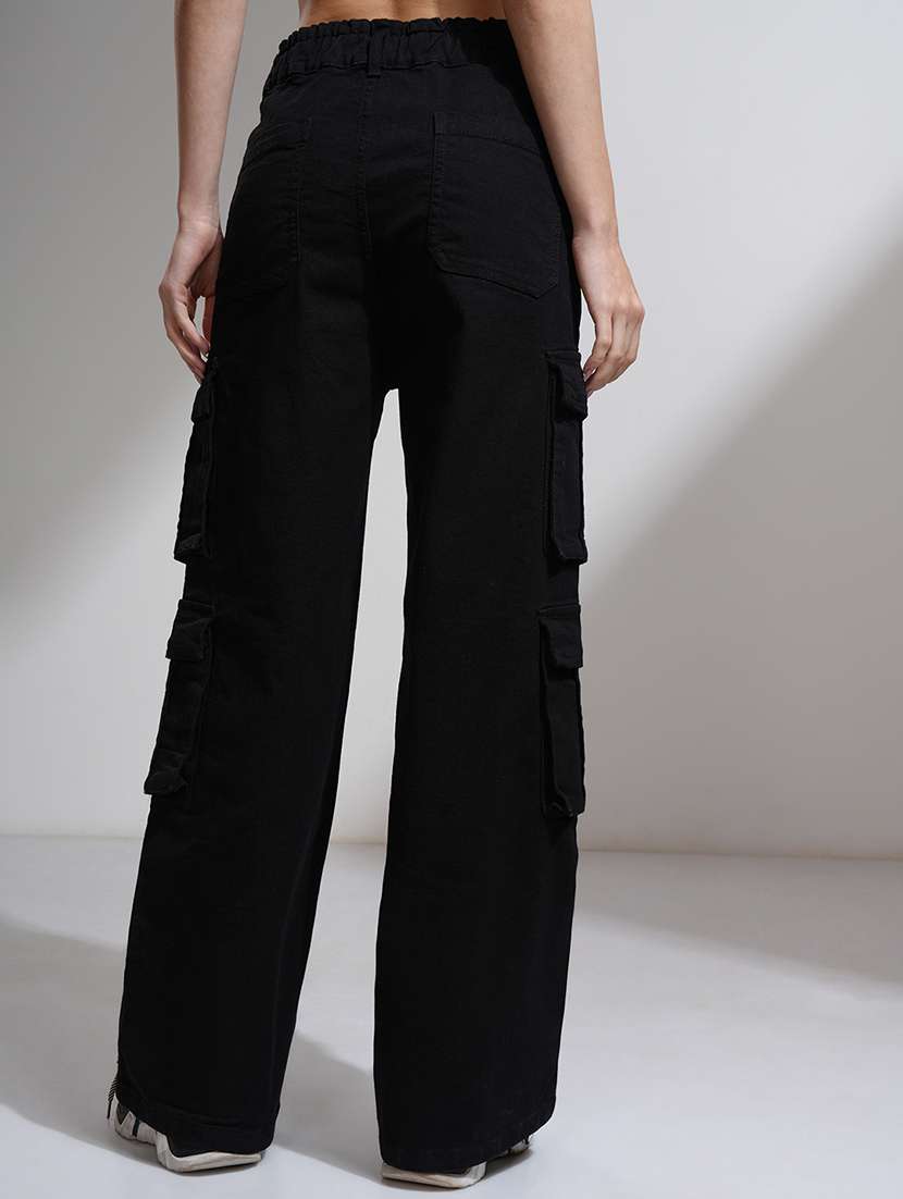 women black cotton jean - 22462442 -  Standard Image - 4