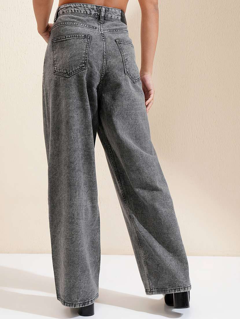 women grey cotton jean - 22462449 -  Standard Image - 4