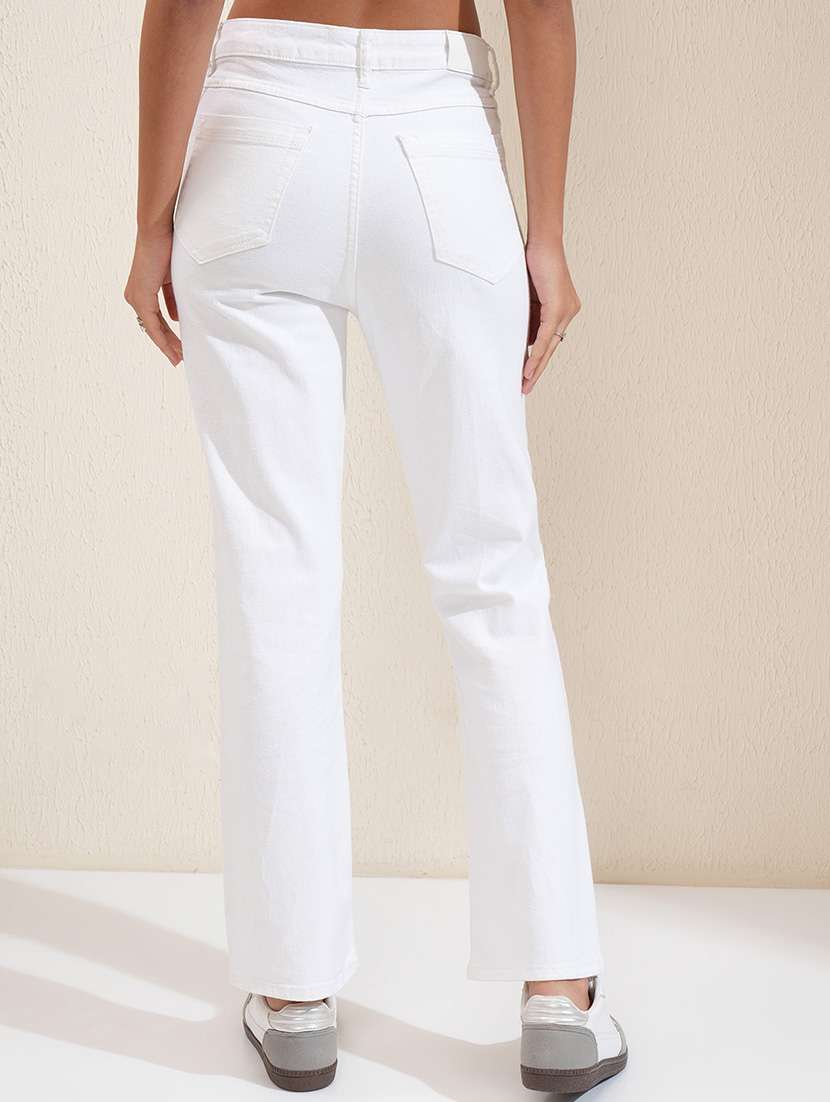 women white cotton jean - 22462454 -  Standard Image - 4