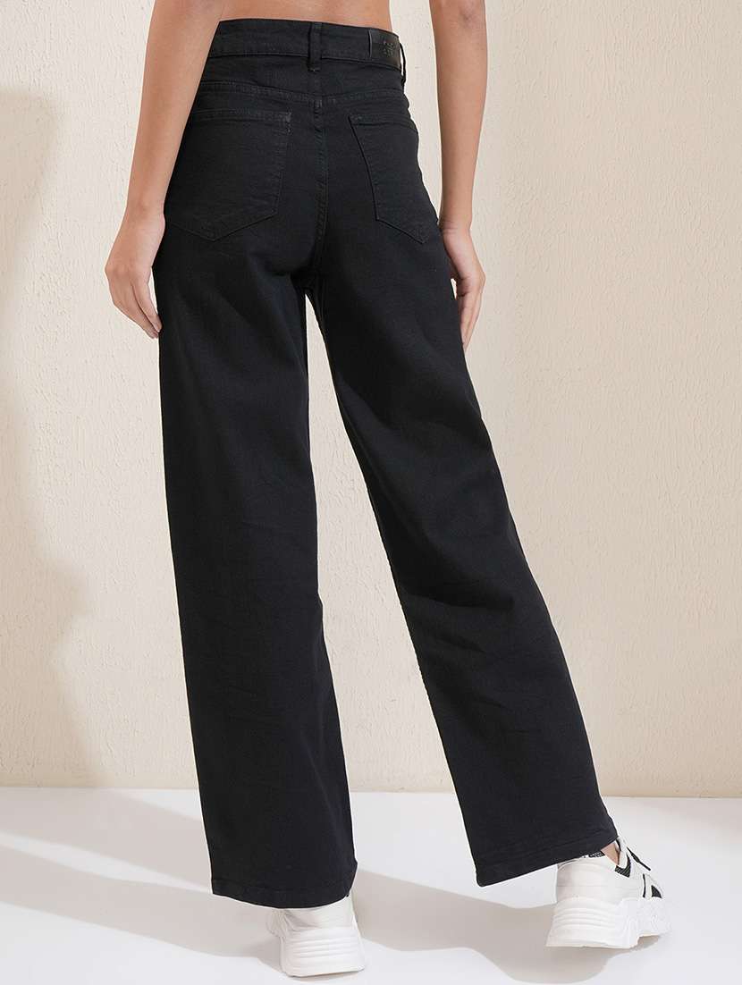women black cotton jean - 22462456 -  Standard Image - 4