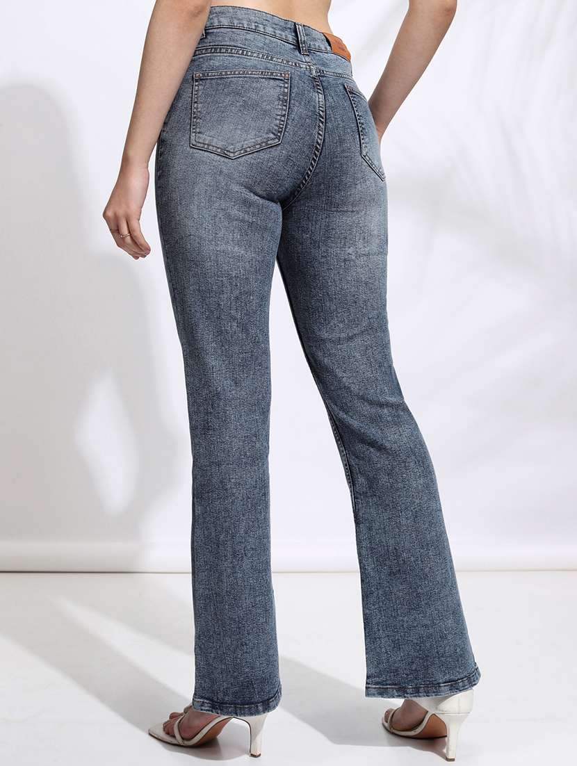 Women Blue Cotton Jean - 22462473 -  Standard Image - 4