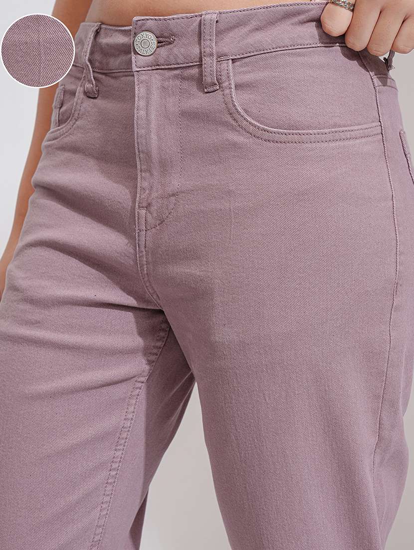 women coffee brown cotton jean - 22462477 -  Standard Image - 1