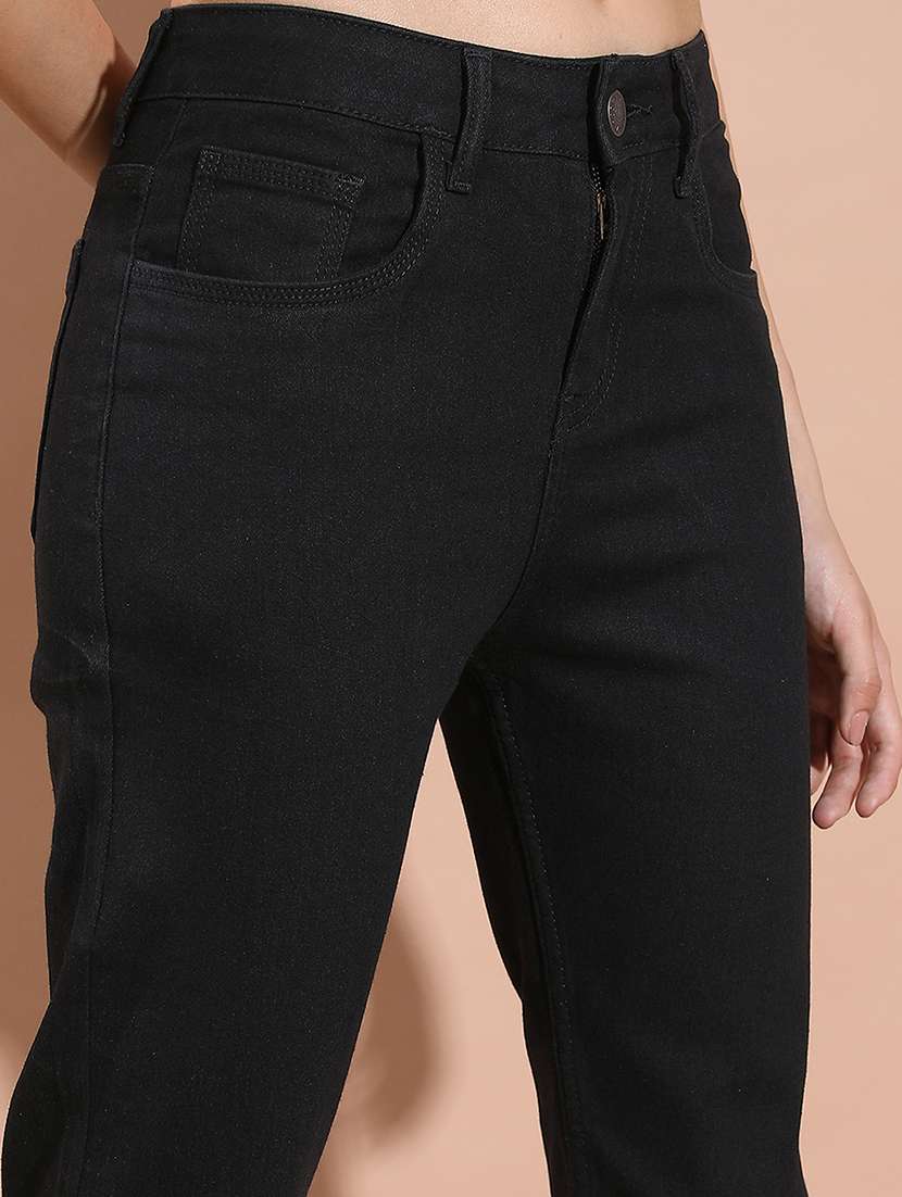 women black cotton jean - 22462488 -  Standard Image - 1