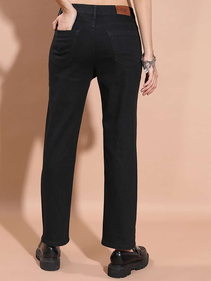 women black cotton jean - 22462488 -  Standard Image - 4