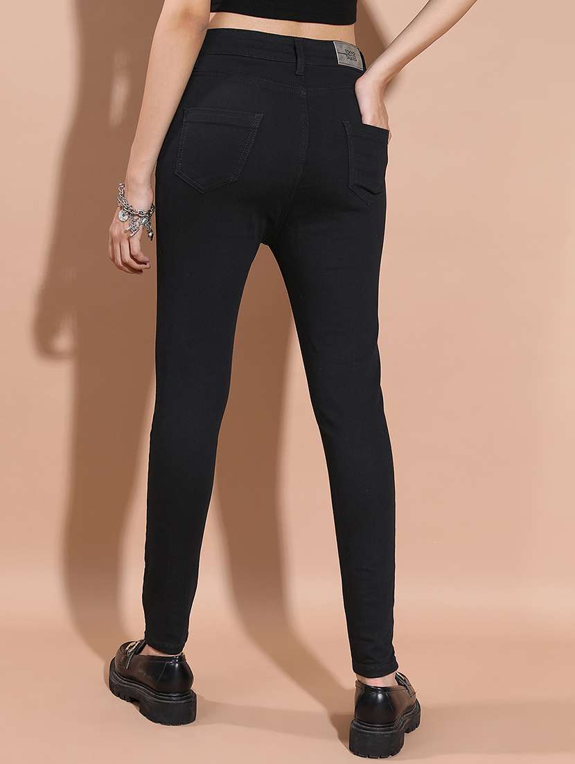 women black cotton jean - 22462489 -  Standard Image - 4