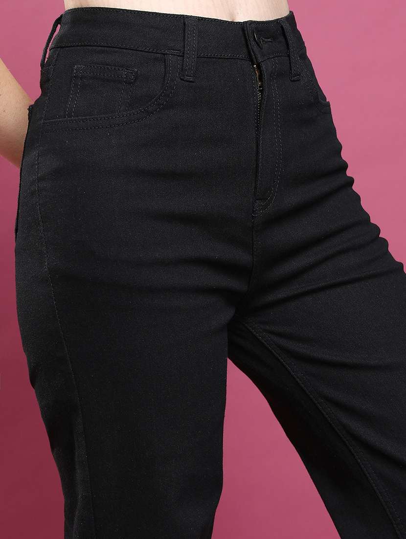 women black cotton jean - 22462490 -  Standard Image - 1