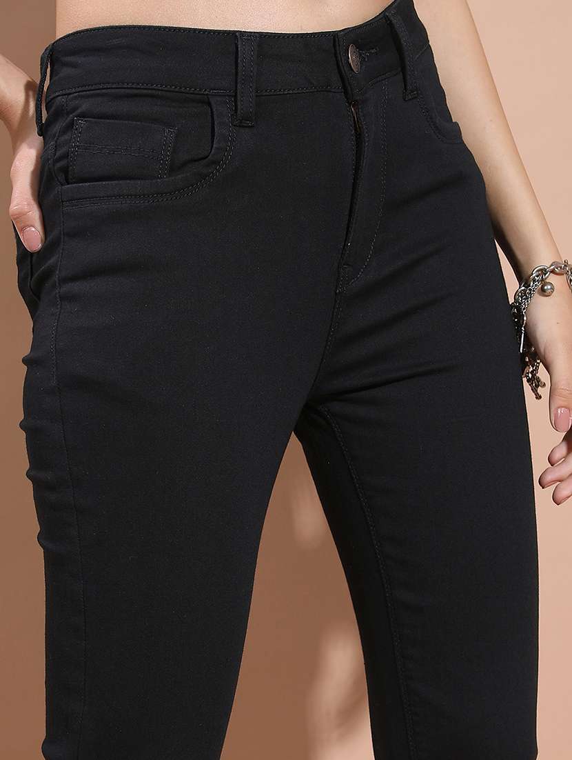 women black cotton jean - 22462492 -  Standard Image - 1