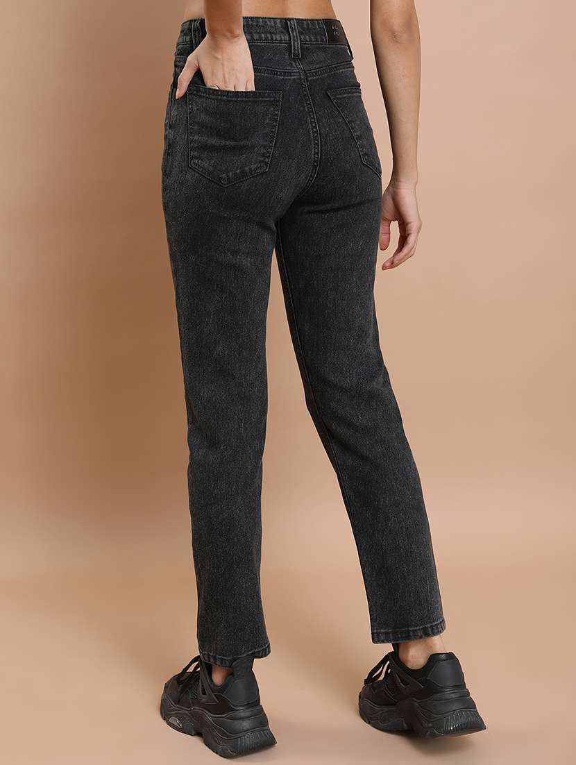 women grey cotton jean - 22462502 -  Standard Image - 4