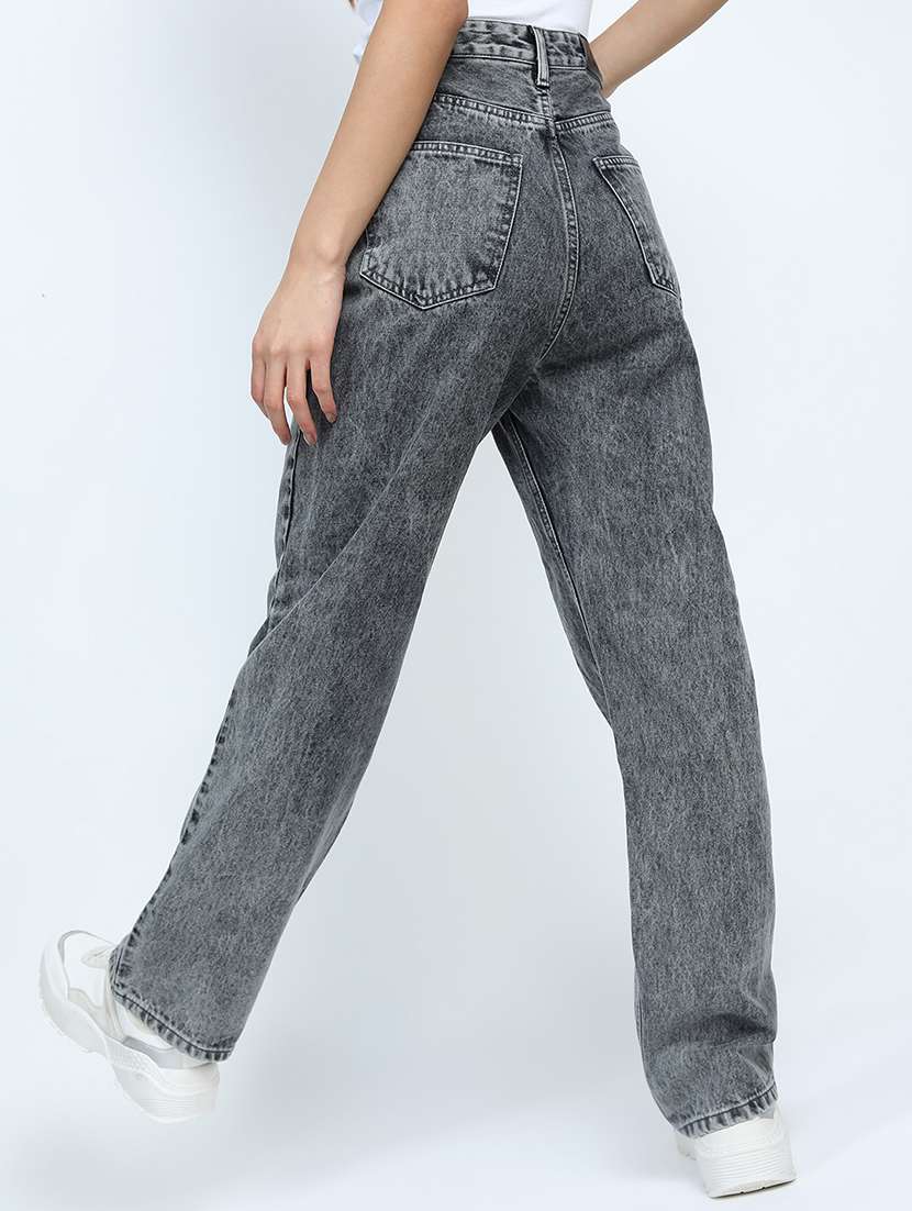 women grey cotton jeans - 22462514 -  Standard Image - 4