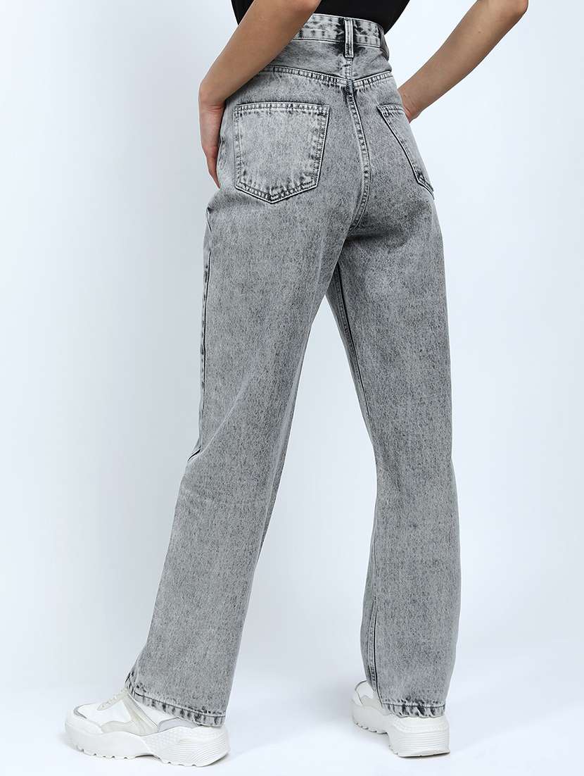 women grey cotton jean - 22462515 -  Standard Image - 4