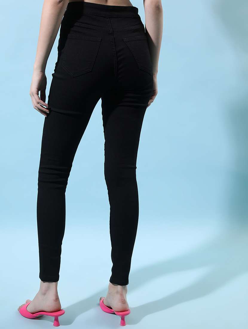 women black cotton jean - 22462522 -  Standard Image - 4