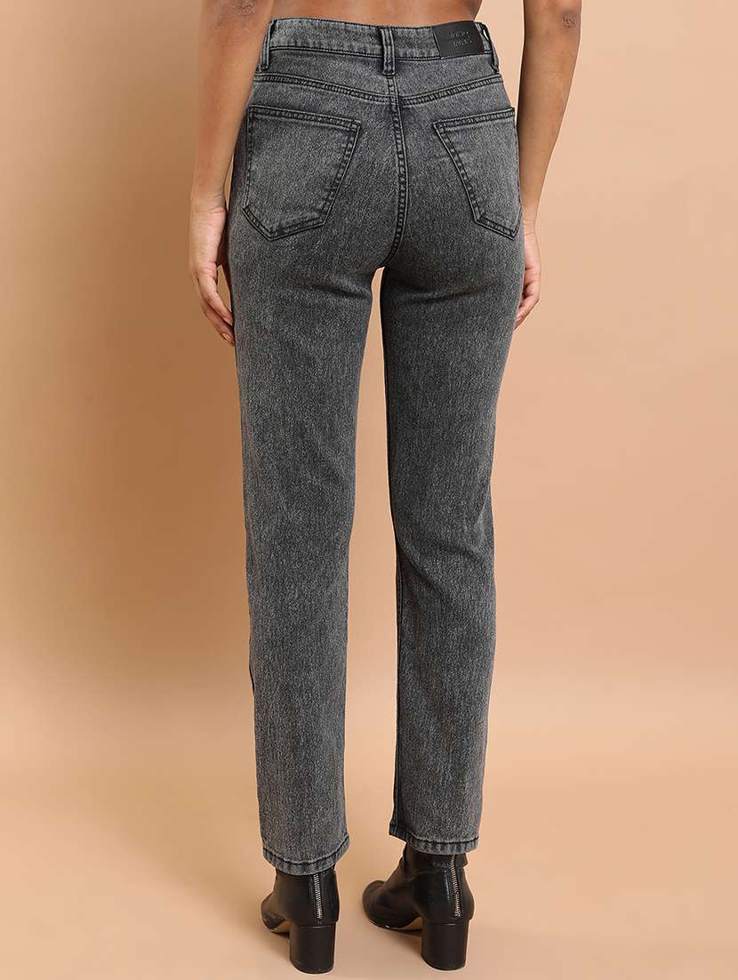 women grey cotton jeans - 22462523 -  Standard Image - 4