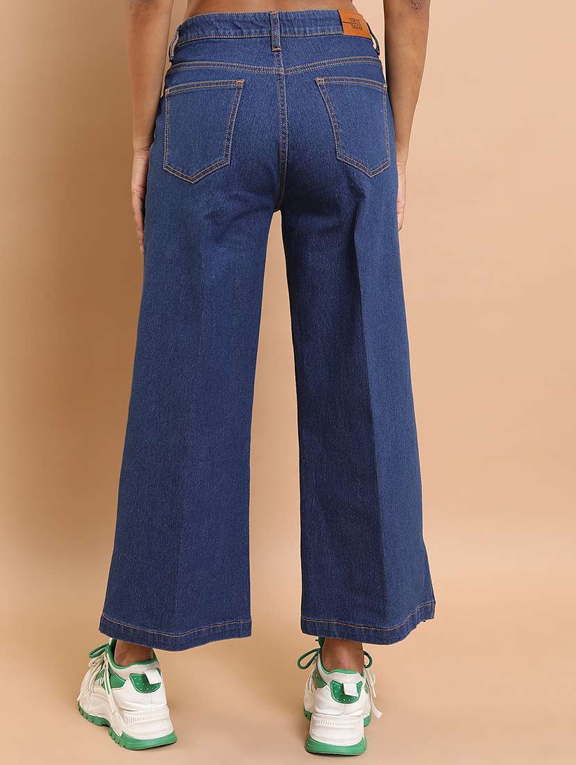 women  blue cotton jean - 22462529 -  Standard Image - 4