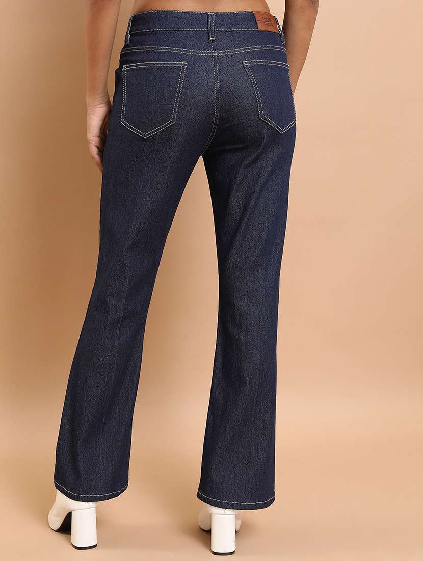 women blue cotton jeans - 22462530 -  Standard Image - 4