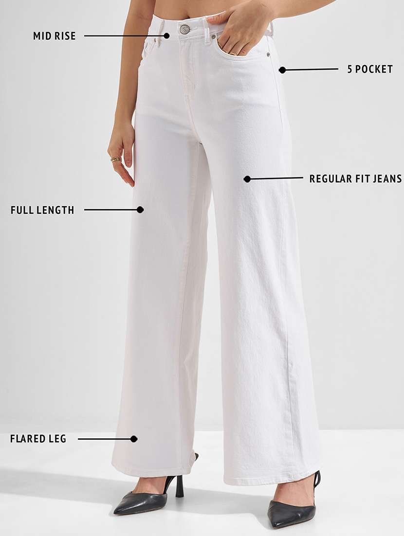 women white cotton jean - 22462534 -  Standard Image - 4