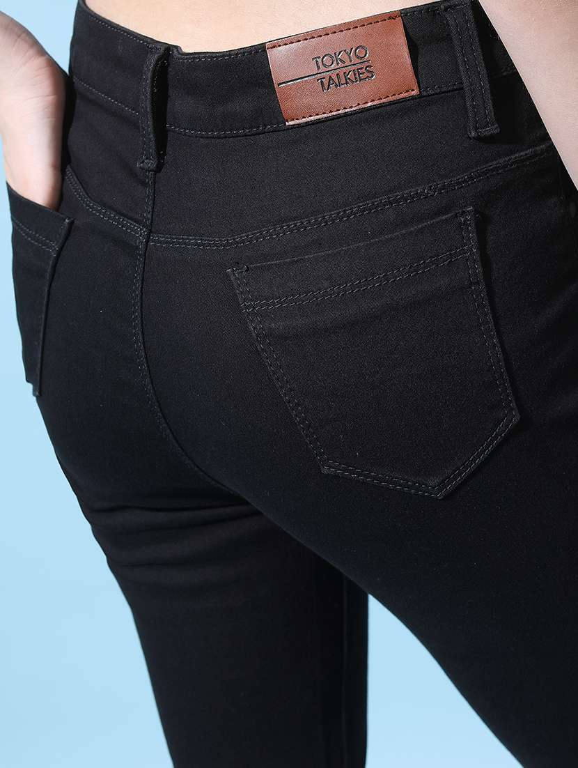 women black cotton jean - 22462535 -  Standard Image - 4