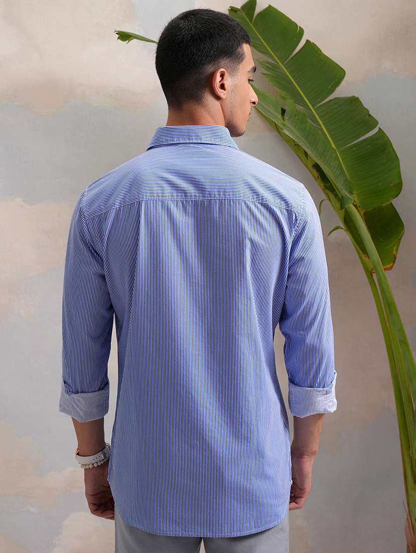 men printed collared long sleeve shirt - 22462538 -  Standard Image - 4