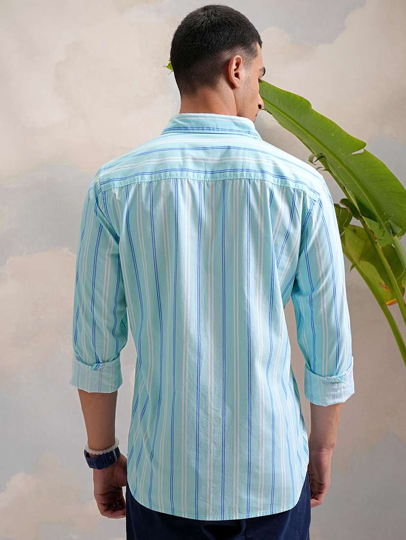 Men Printed Collared Long Sleeve Shirt - 22462541 -  Standard Image - 4