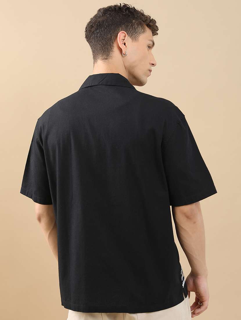 men solid with work short sleeve regular fit casual shirt - 22462553 -  Standard Image - 4