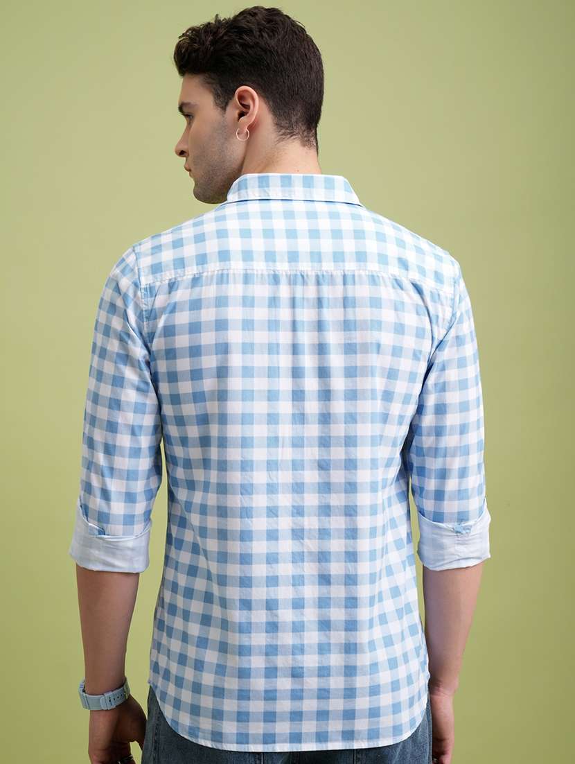 men checkered long sleeve regular fit casual shirt - 22462567 -  Standard Image - 4