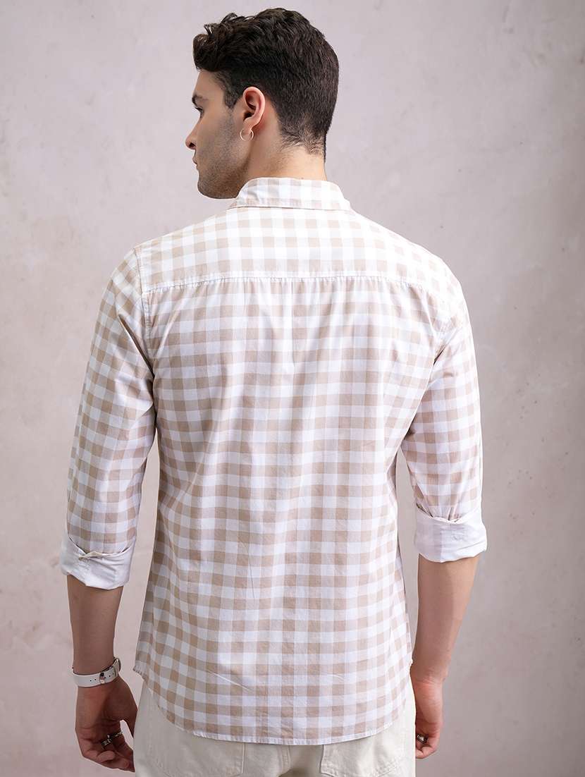 men checkered long sleeve regular fit casual shirt - 22462569 -  Standard Image - 4