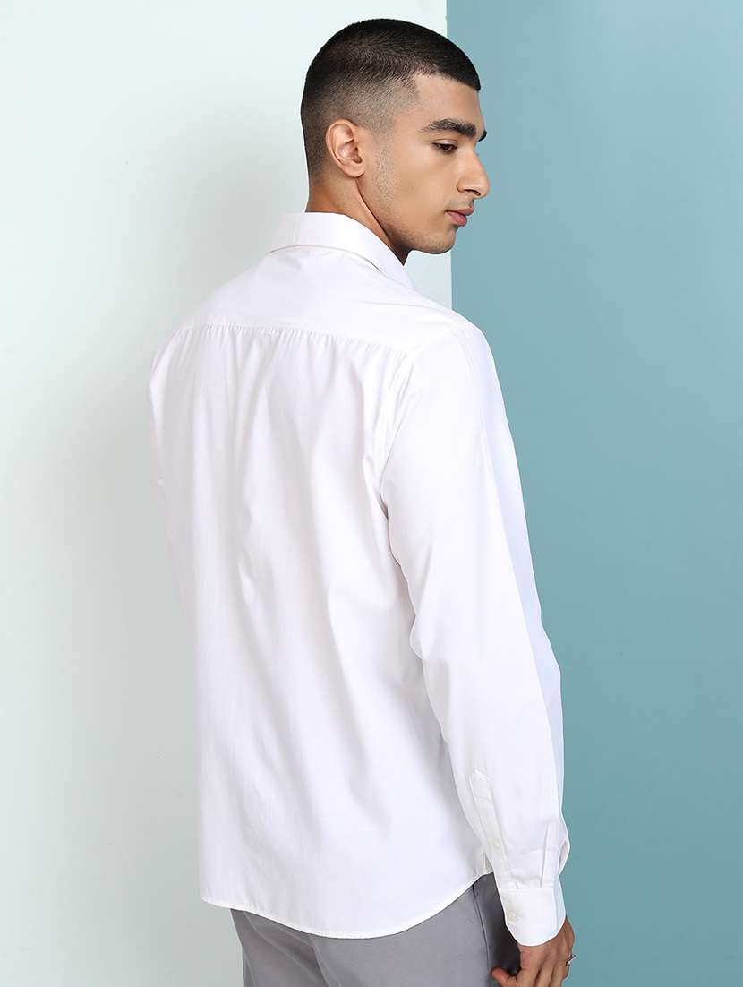men solid long sleeve regular fit casual shirt - 22462580 -  Standard Image - 4