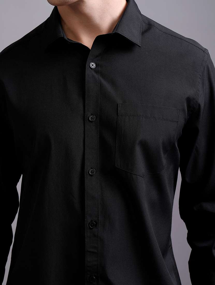men solid long sleeve regular fit casual shirt - 22462583 -  Standard Image - 1