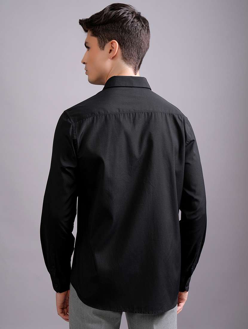 men solid long sleeve regular fit casual shirt - 22462583 -  Standard Image - 4